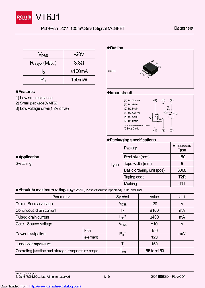 VT6J1T2CR_8865001.PDF Datasheet