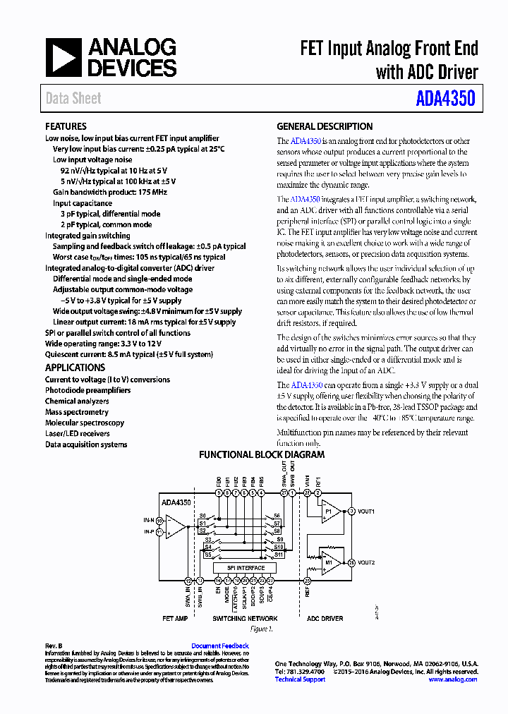 ADA4350_8865526.PDF Datasheet