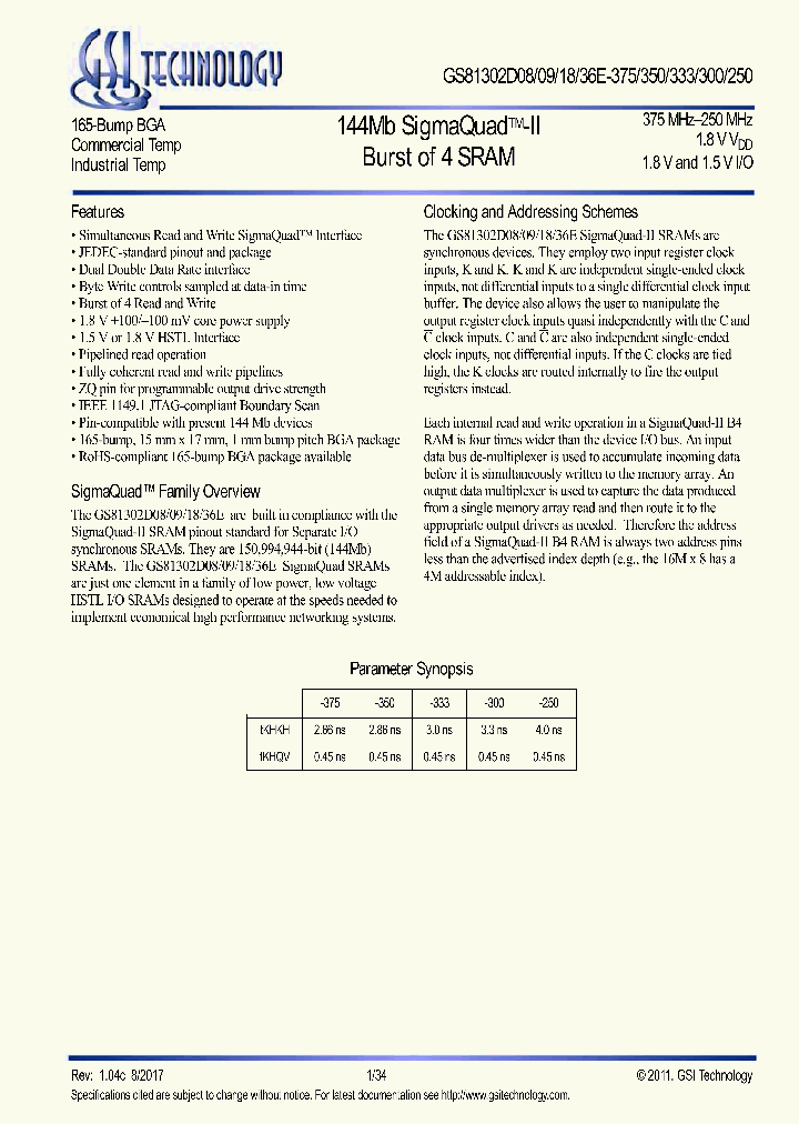 GS81302D08GE-300_8865936.PDF Datasheet