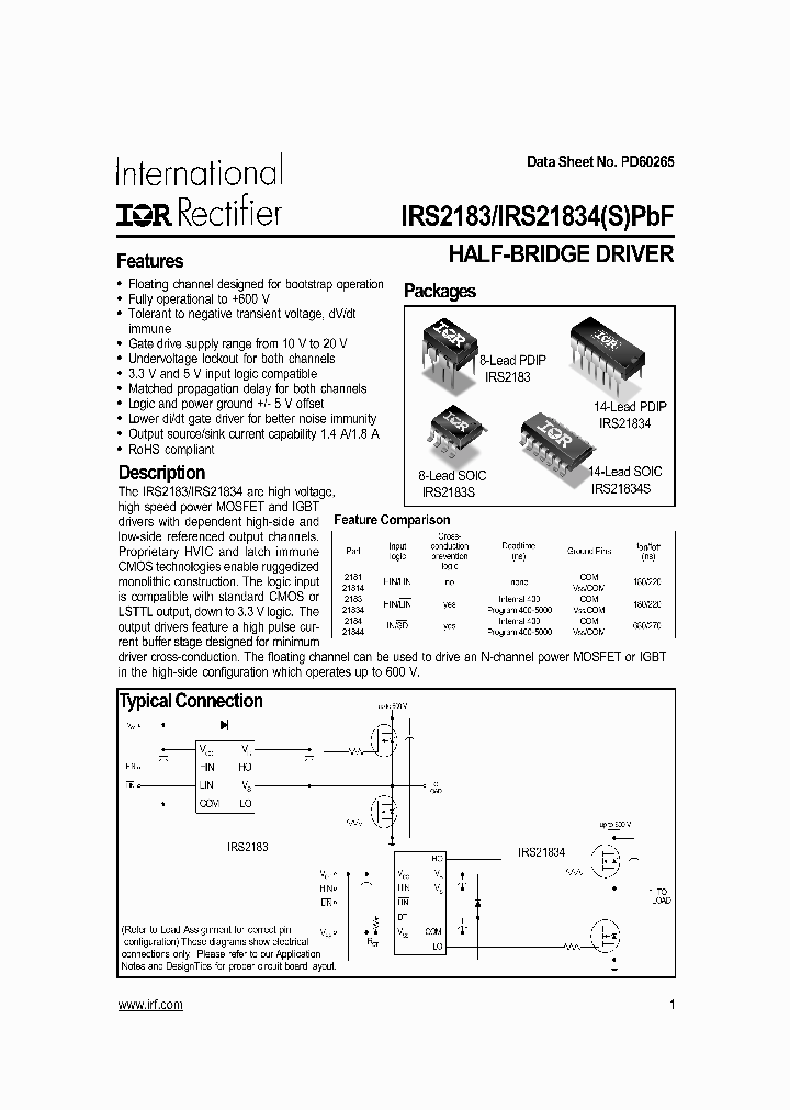 IRS2183_8867620.PDF Datasheet