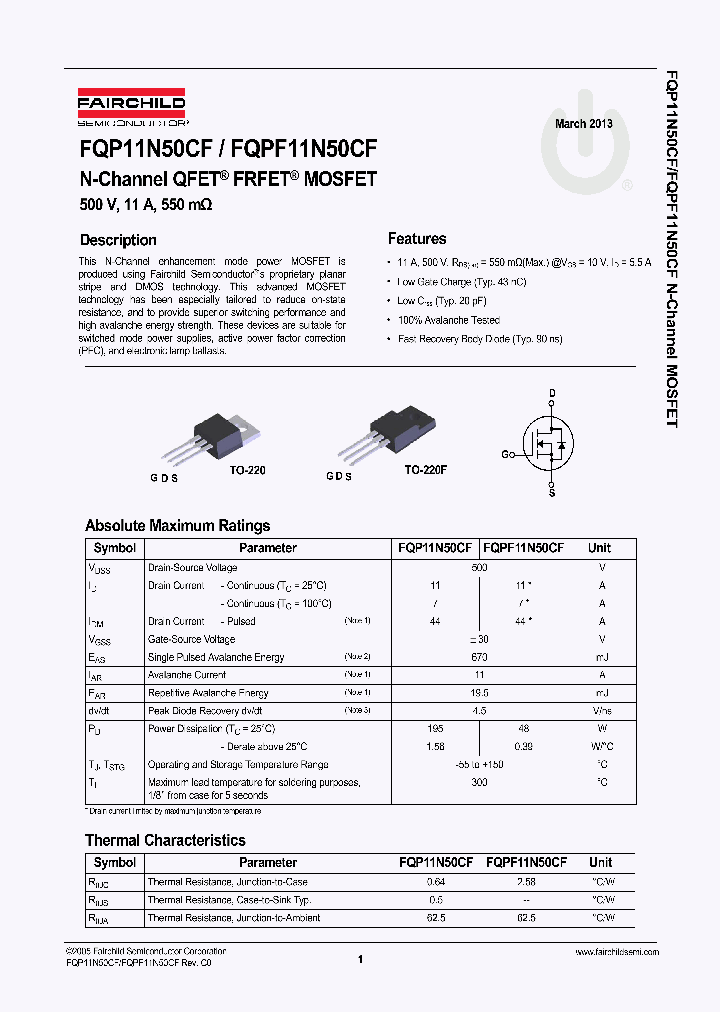 FQPF11N50CF_8867612.PDF Datasheet