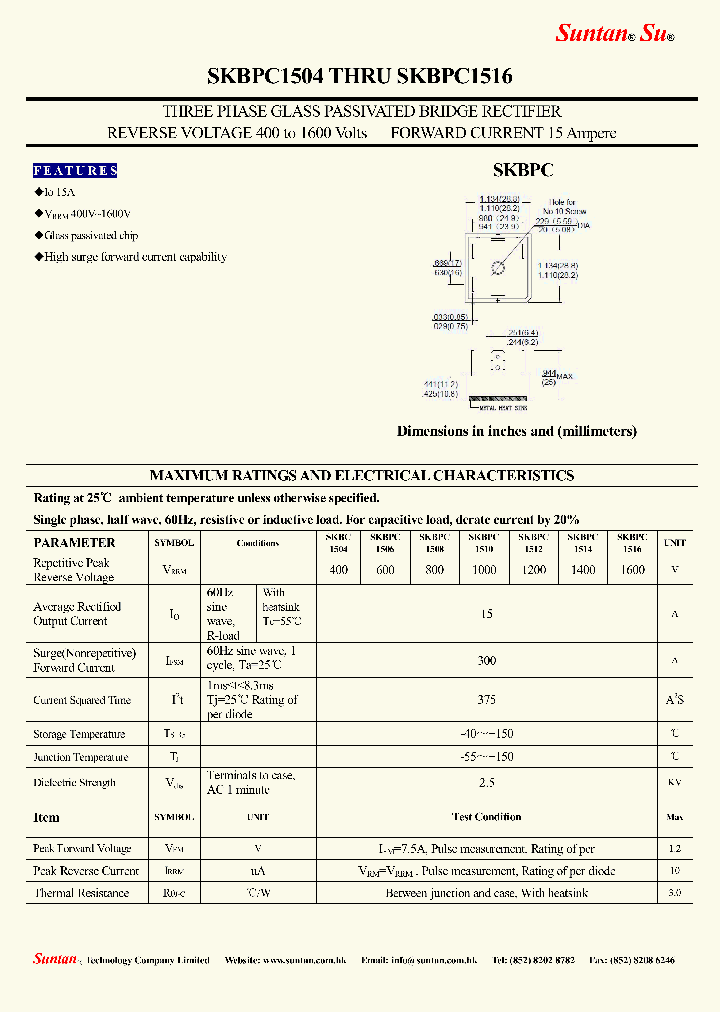 SKBPC1504_8866145.PDF Datasheet