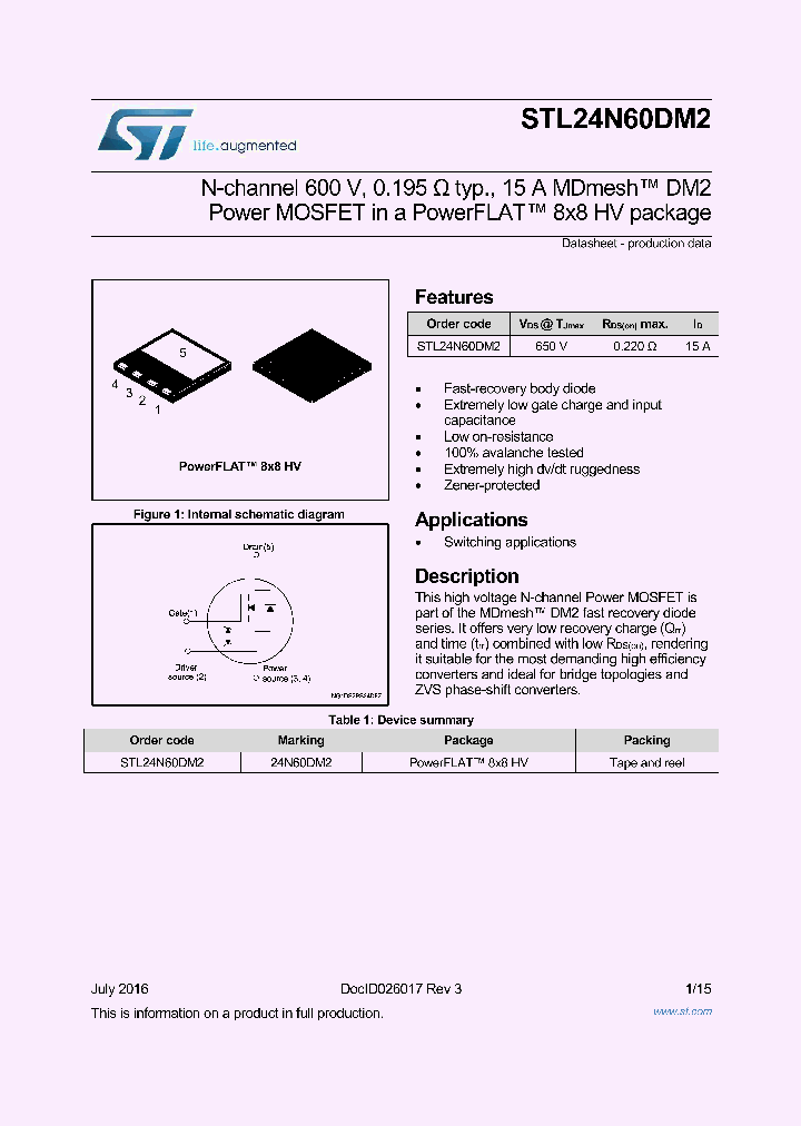 STL24N60DM2_8866368.PDF Datasheet