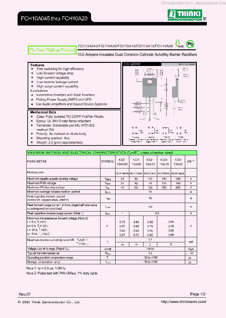 KCH10A20_8867329.PDF Datasheet