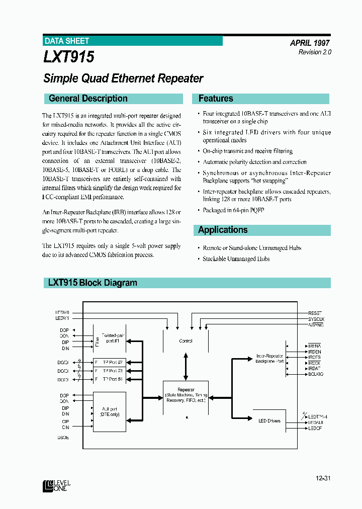 LXT915QC_8867097.PDF Datasheet