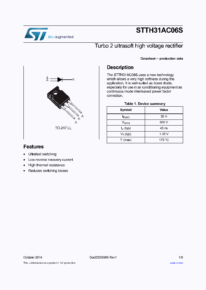 STTH31AC06SWL_8867279.PDF Datasheet