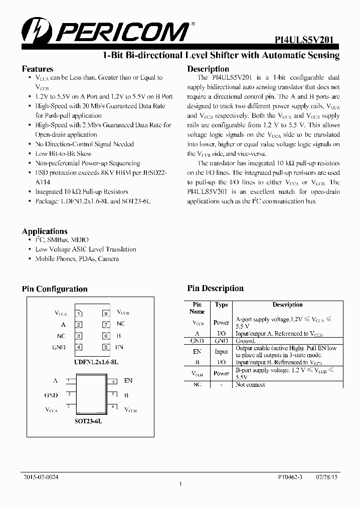 PI4ULS5V201XVE_8868324.PDF Datasheet