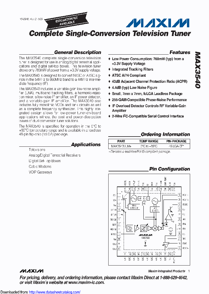MAX3540ULMDG42_8868591.PDF Datasheet