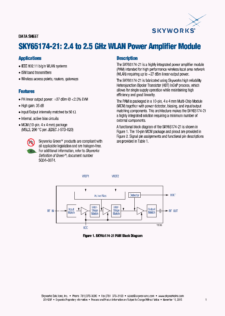 SKY65174-21WLANPAM_8869202.PDF Datasheet