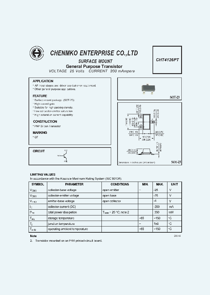 CHT4126PT_8869411.PDF Datasheet