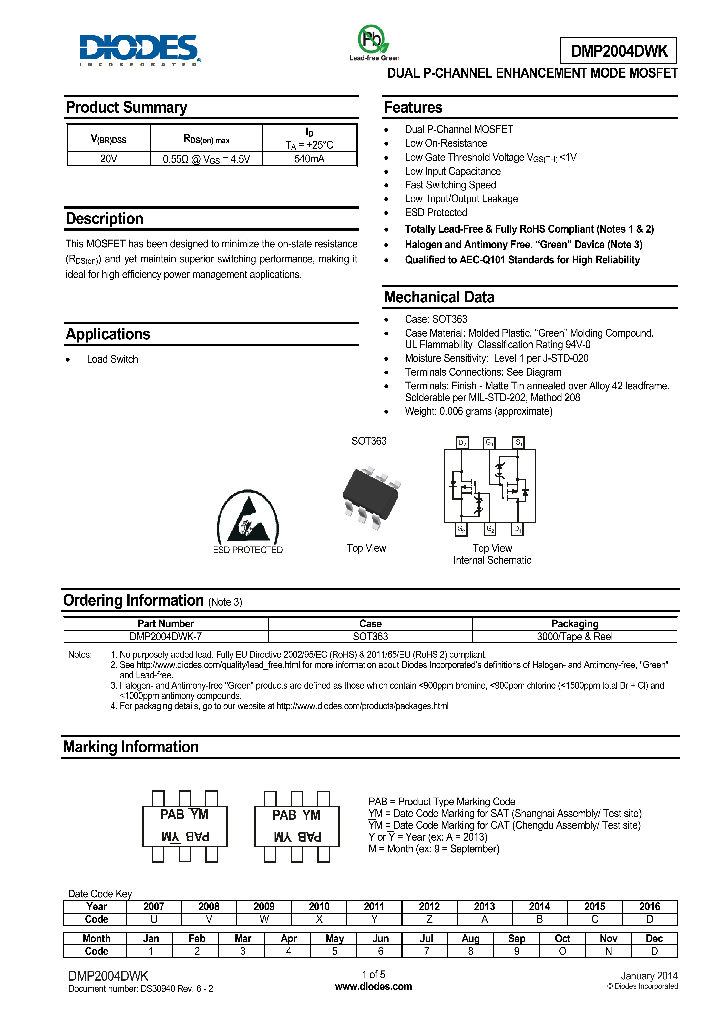 DMP2004DWK-7_8869783.PDF Datasheet