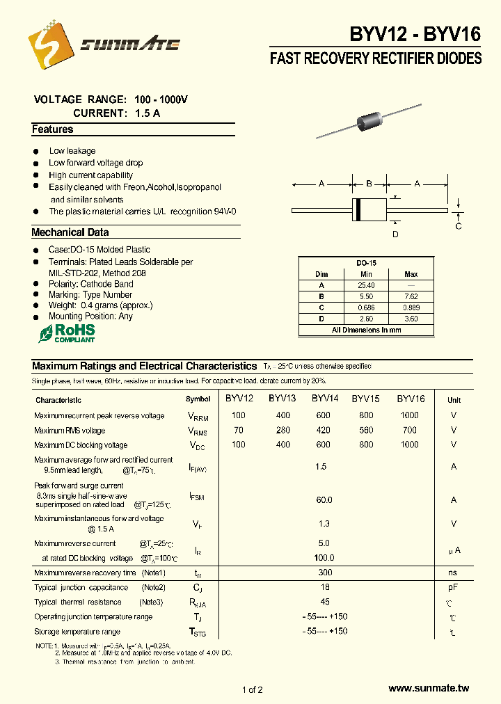 BYV16_8870030.PDF Datasheet