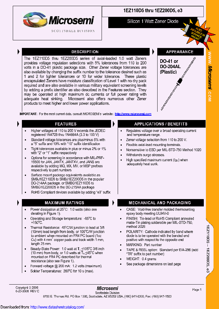 1EZ100D1TR12_8870560.PDF Datasheet