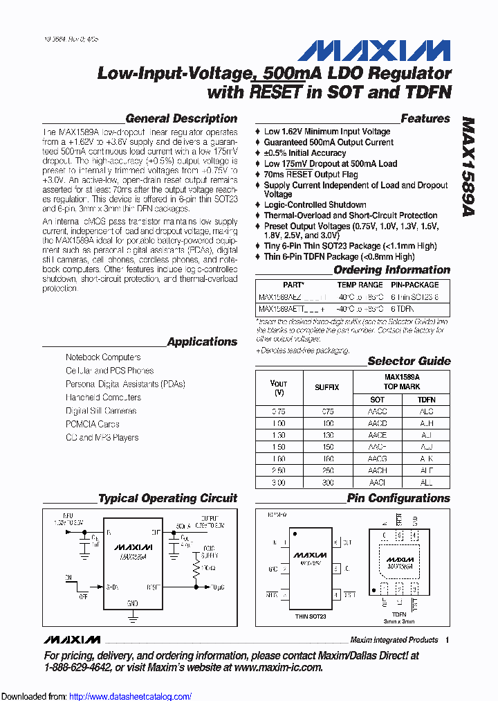 MAX1589AETT250T_8870469.PDF Datasheet