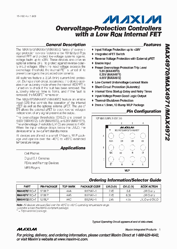 MAX4972EWC_8871166.PDF Datasheet