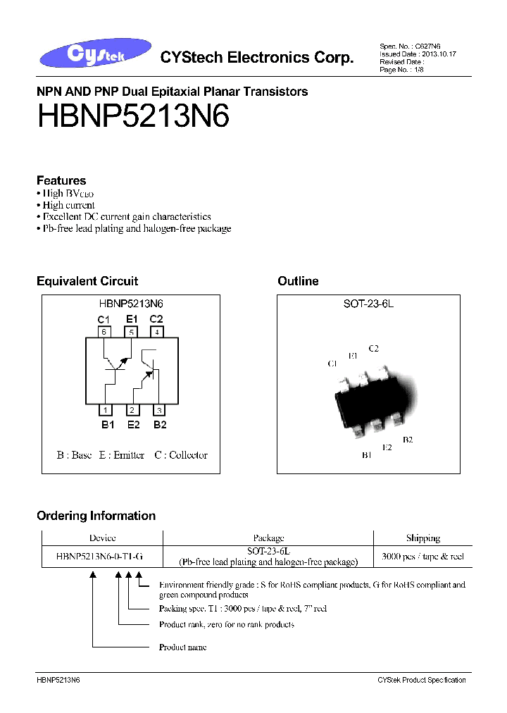 HBNP5213N6-0-T1-G_8873387.PDF Datasheet
