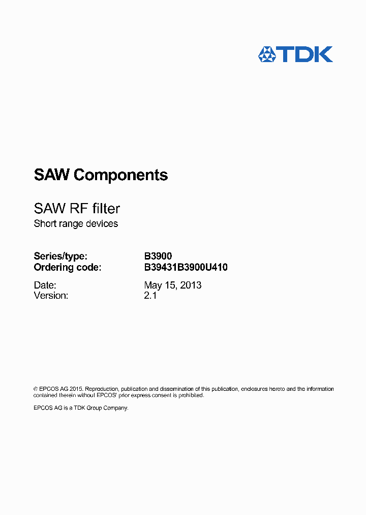 B39431B3900U410_8873539.PDF Datasheet