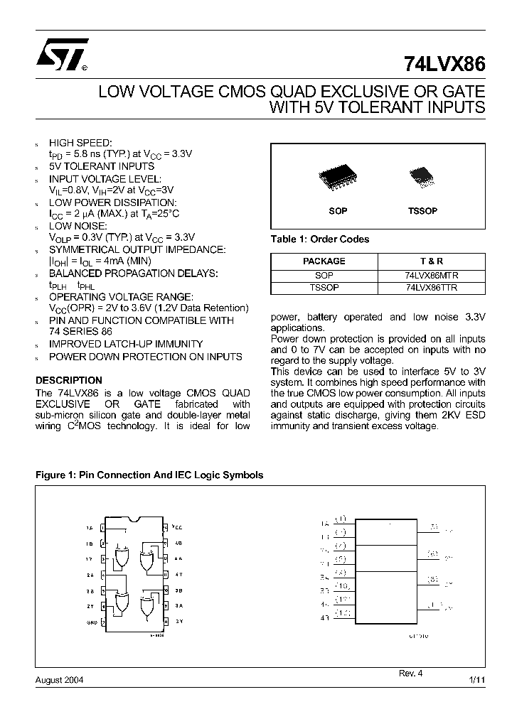 74LVX86MTR_8874578.PDF Datasheet