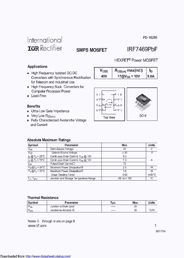 IRF7469TRPBF_8874557.PDF Datasheet