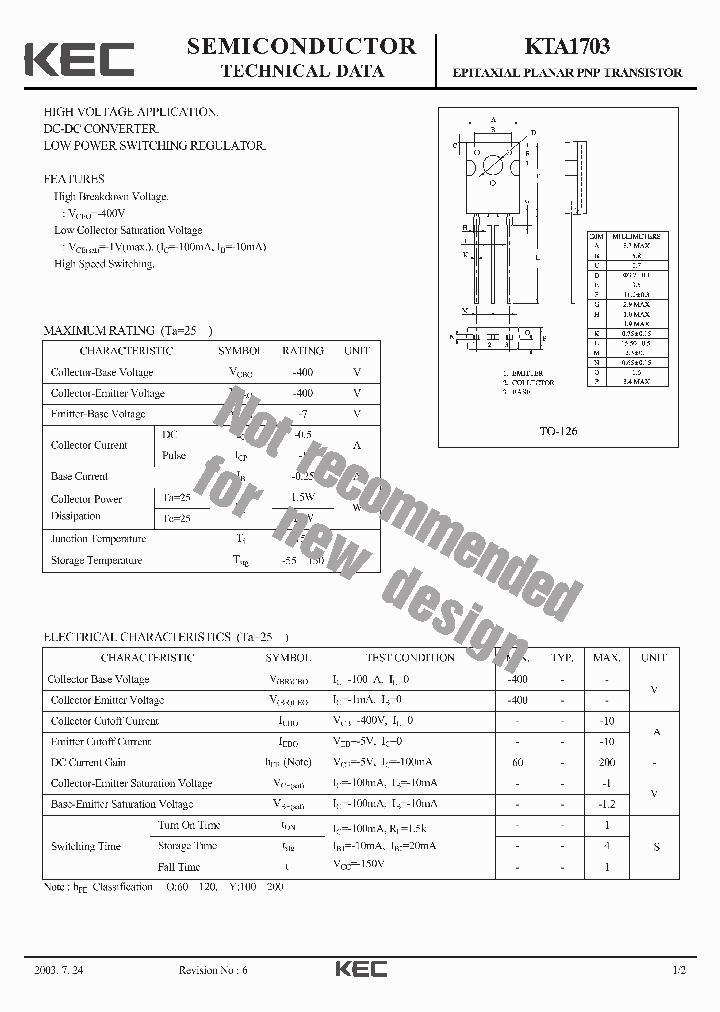 KTA1703-15_8874440.PDF Datasheet