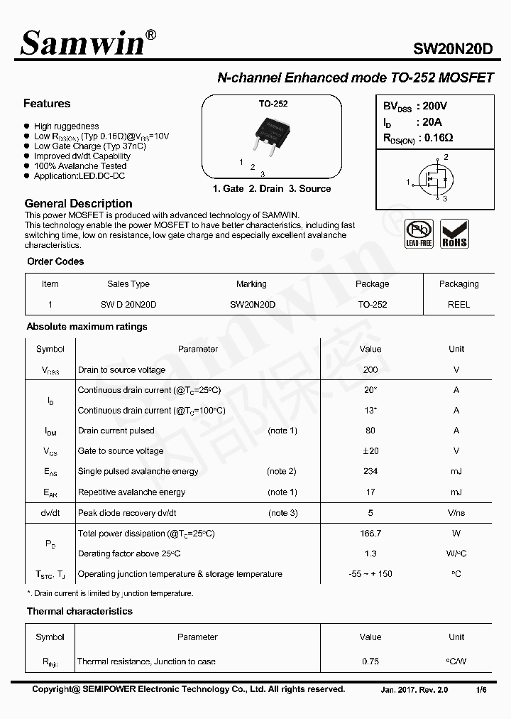 SW20N20D_8874820.PDF Datasheet