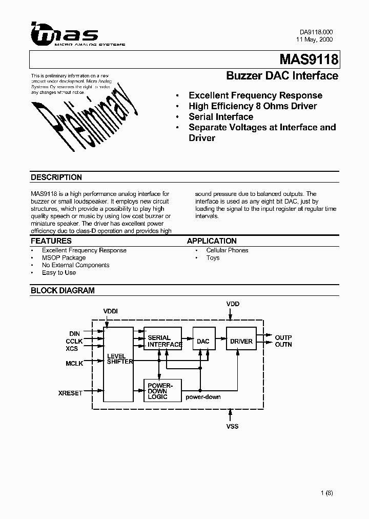 MAS9118ASMB-T_8877044.PDF Datasheet