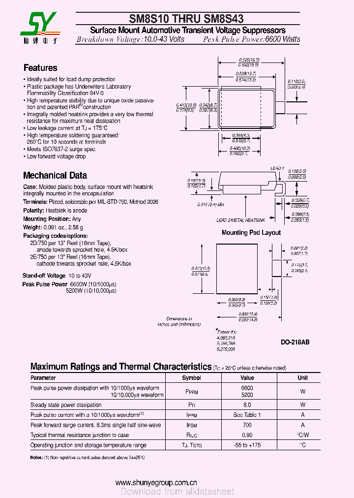 SM8S30_8876616.PDF Datasheet