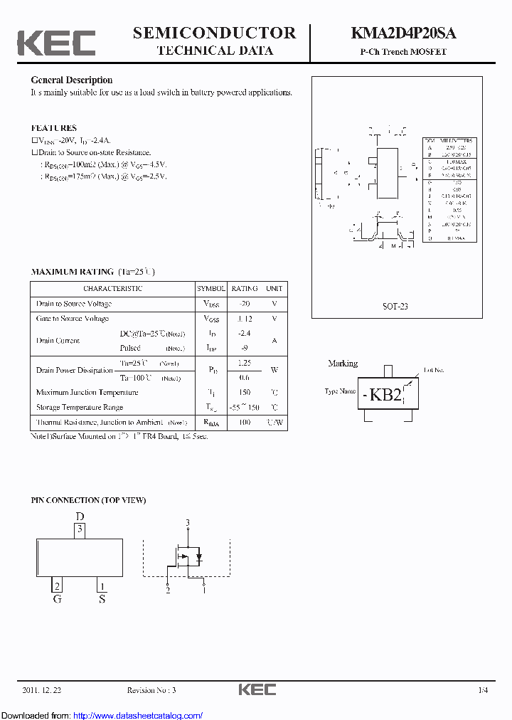 KMA2D4P20SA_8877558.PDF Datasheet