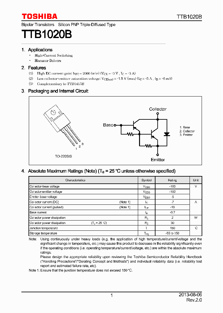 TTB1020B_8878436.PDF Datasheet