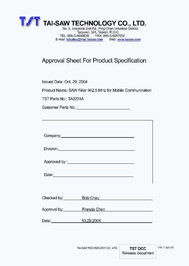 TA0231A_8877959.PDF Datasheet