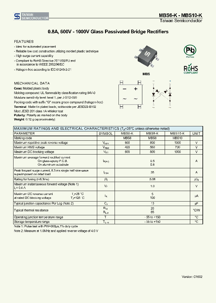 MBS6-K_8877815.PDF Datasheet