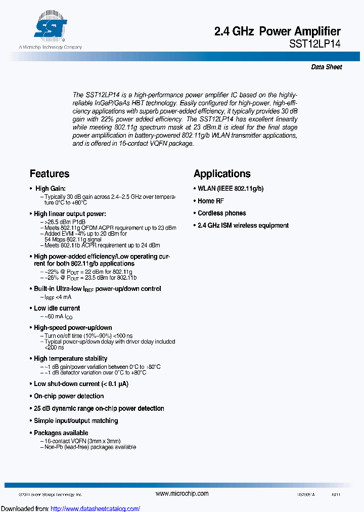 SST12LP14E-QX8E_8877520.PDF Datasheet