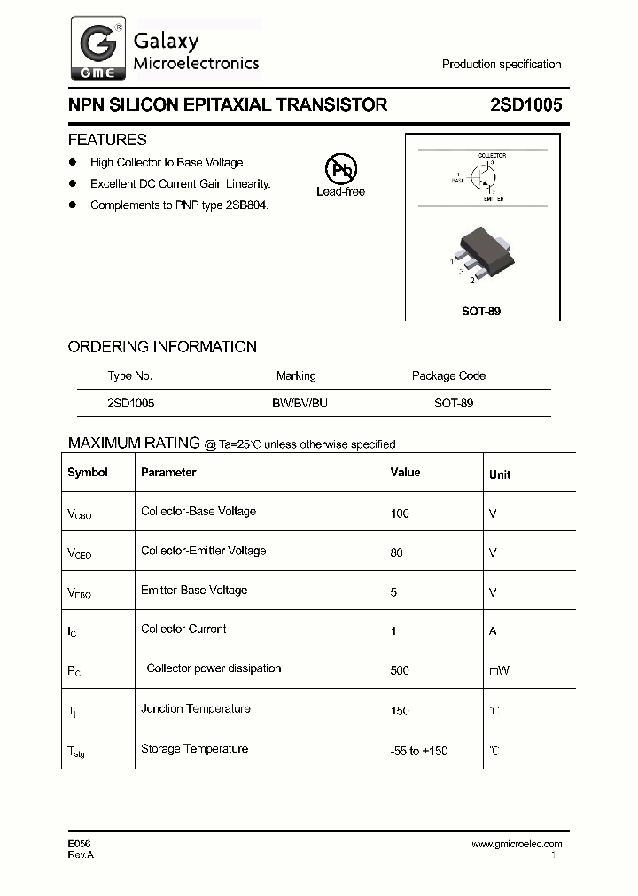 2SD1005_8880500.PDF Datasheet