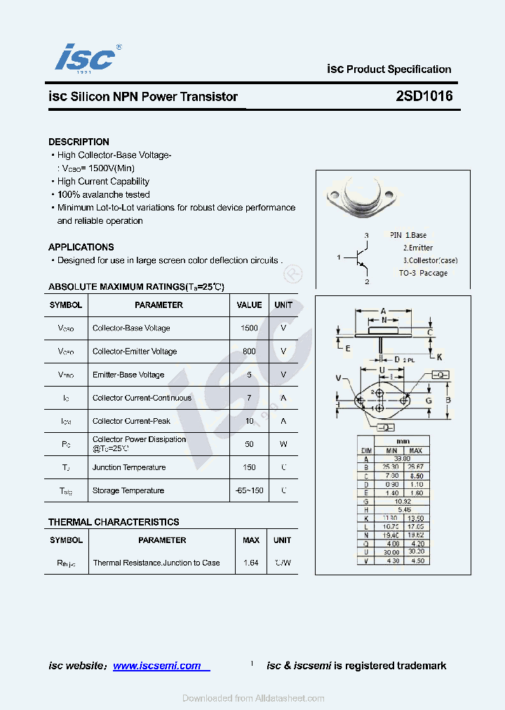 2SD1016_8880494.PDF Datasheet