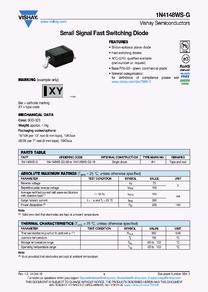 1N4148WS-G_8880539.PDF Datasheet