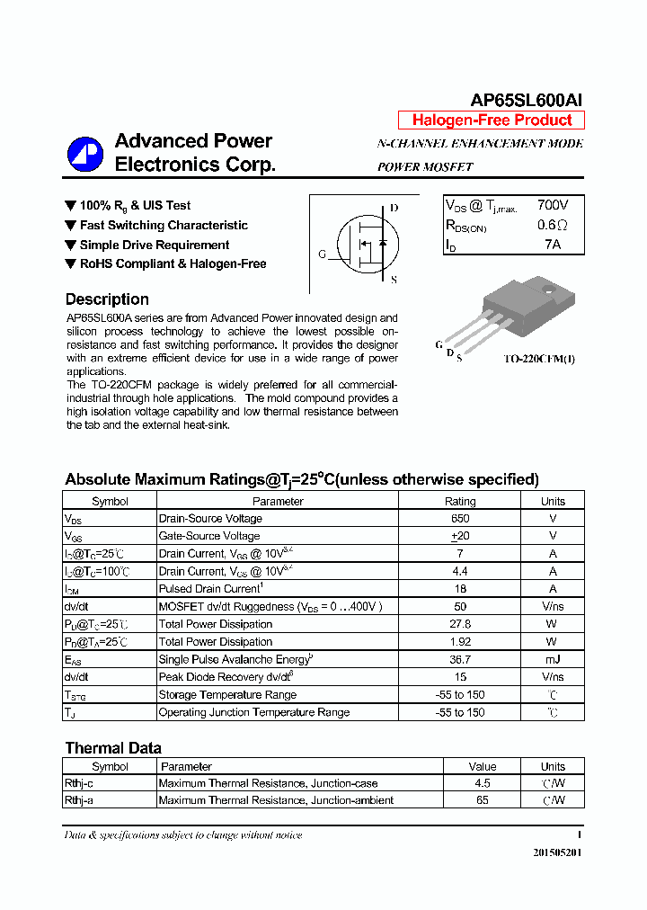 AP65SL600AI_8880987.PDF Datasheet