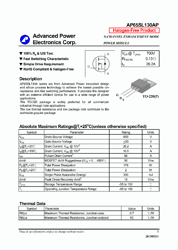 AP65SL130AP_8880981.PDF Datasheet
