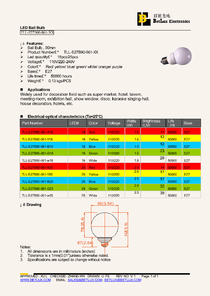 TLL-E27B90-061-B18_8881316.PDF Datasheet