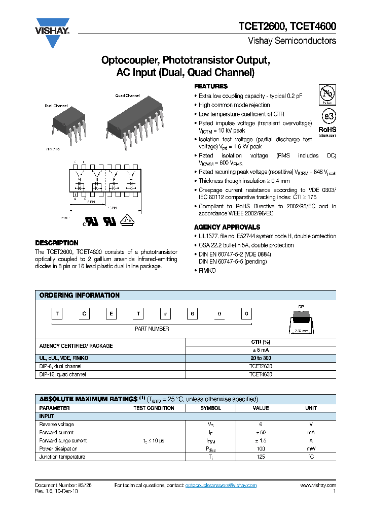 TCET4600_8881940.PDF Datasheet