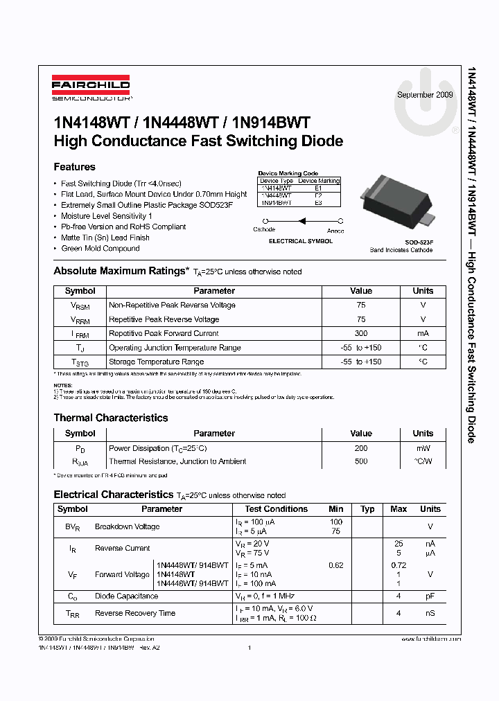 1N914BWT_8882609.PDF Datasheet