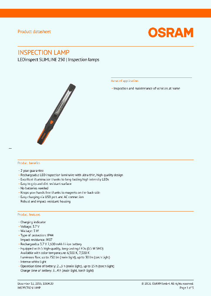 LEDINSPECTSLIMLINE250_8882566.PDF Datasheet