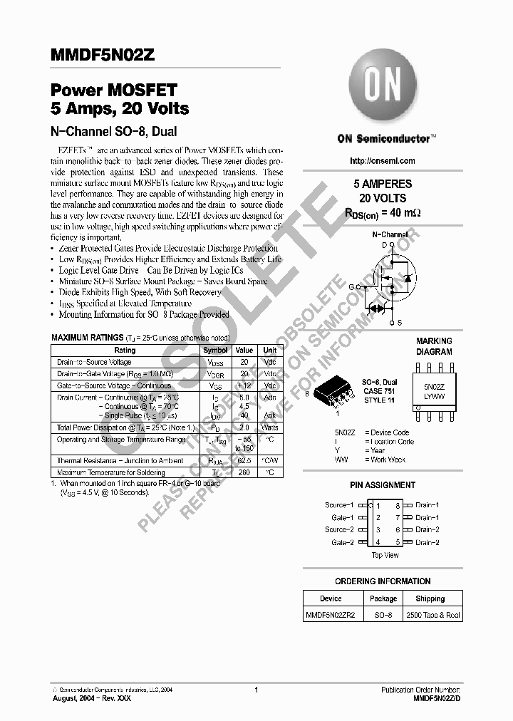 MMDF5N02ZR2_8882775.PDF Datasheet