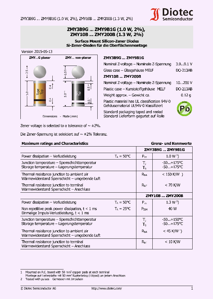 ZMY100B_8882891.PDF Datasheet