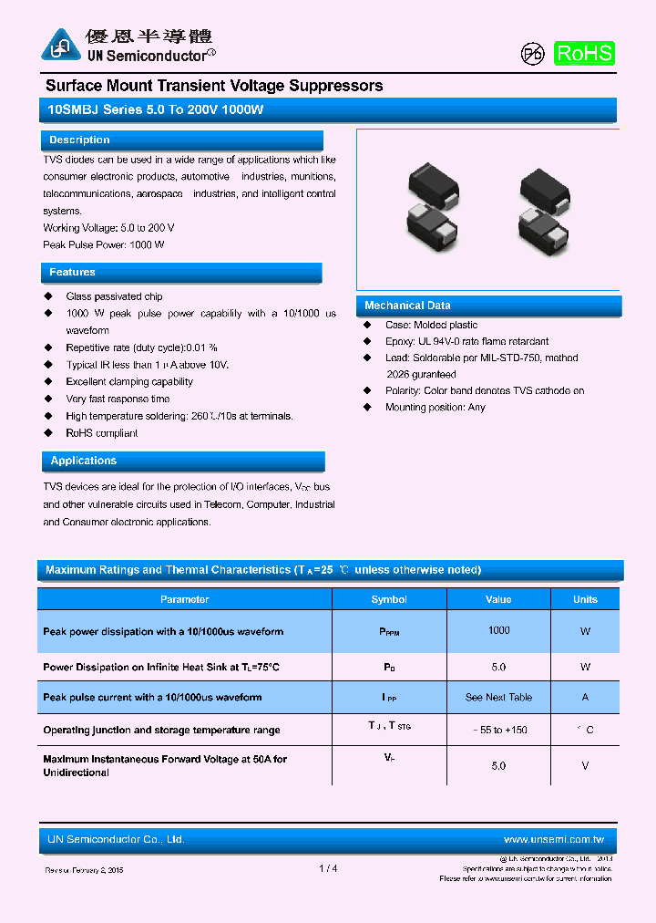 10SMBJ10A_8883209.PDF Datasheet