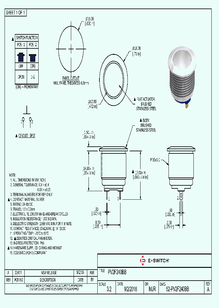52-PV2F240BB_8883185.PDF Datasheet