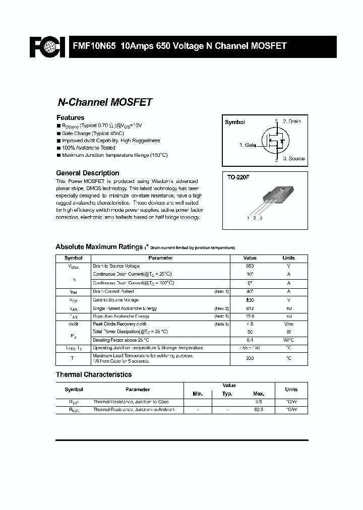 10N65_8883404.PDF Datasheet