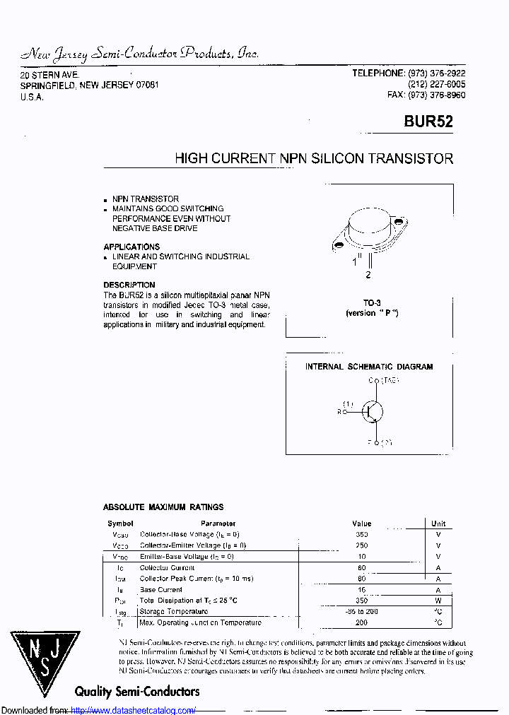 BUR52_8883853.PDF Datasheet