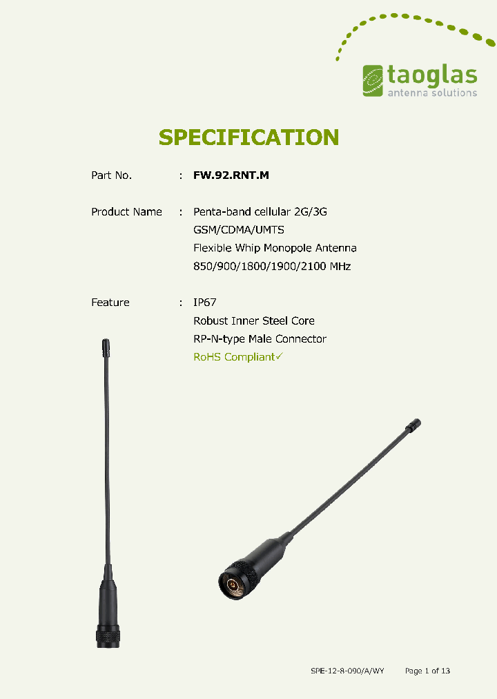 FW92RNTM_8884041.PDF Datasheet