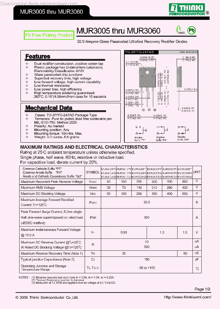 MUR3005-PT_8883845.PDF Datasheet