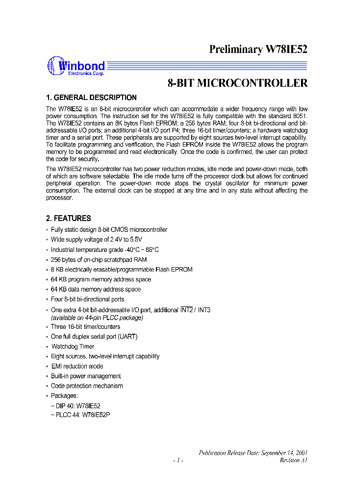 W78IE52_8884369.PDF Datasheet